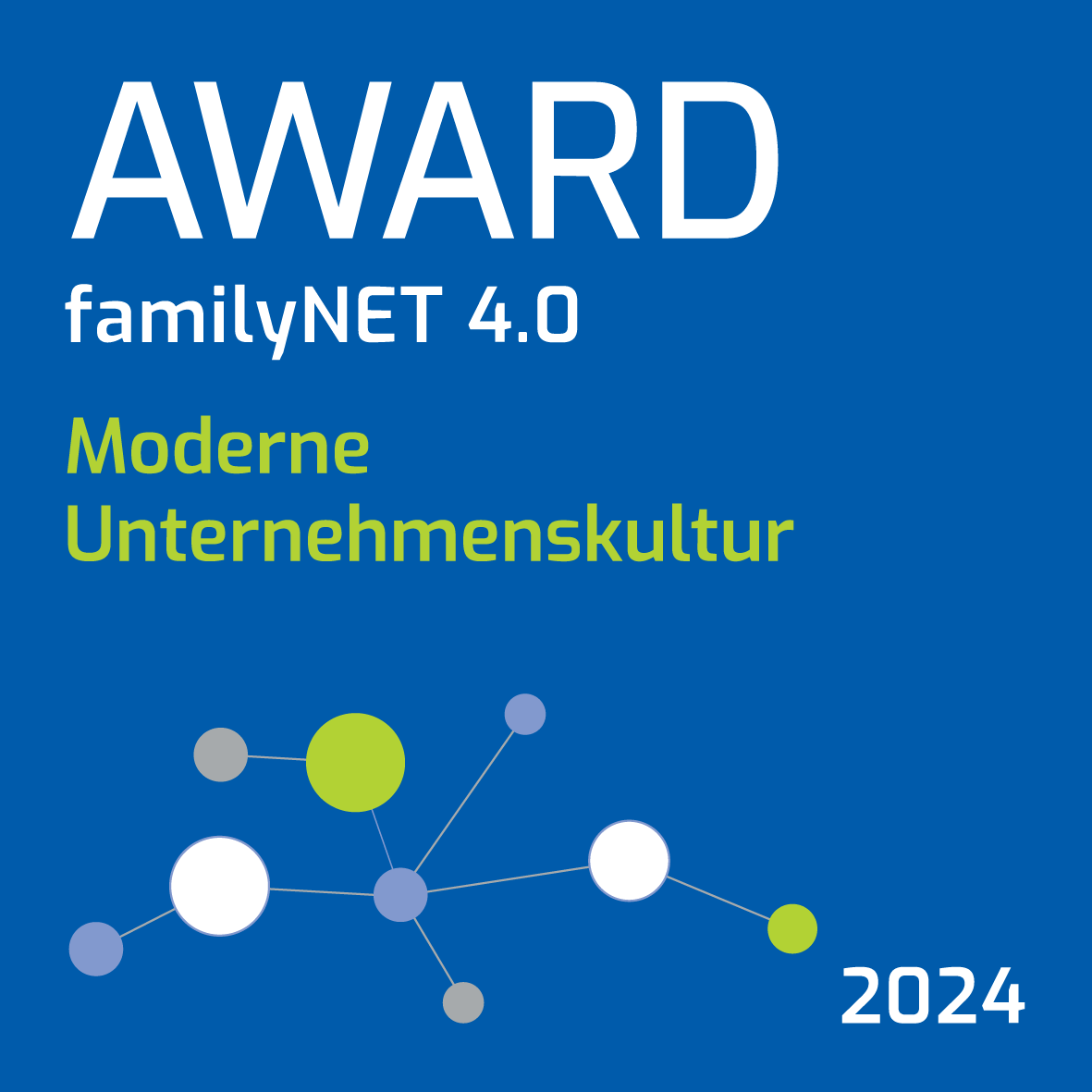 Award "familyNET 4.0 – moderne Unternehmenskultur"